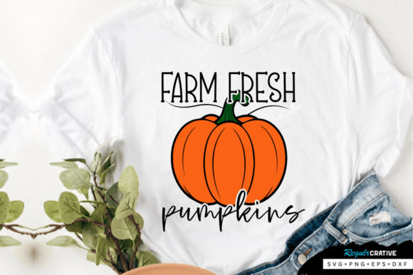 Farm Fresh Pumpkins SVG Design: Graphics for Crafts & Content