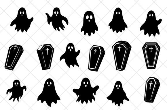 Halloween Ghost Vector Illustration: Graphics for Crafts & Content