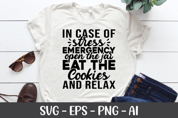 In Case of Stress Emergency Open SVG: Graphics for Crafts & Content