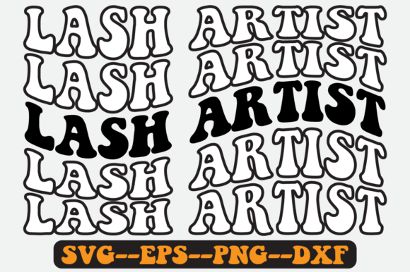 Lash Artist Quote Retro Svg Design: Graphics for Crafts